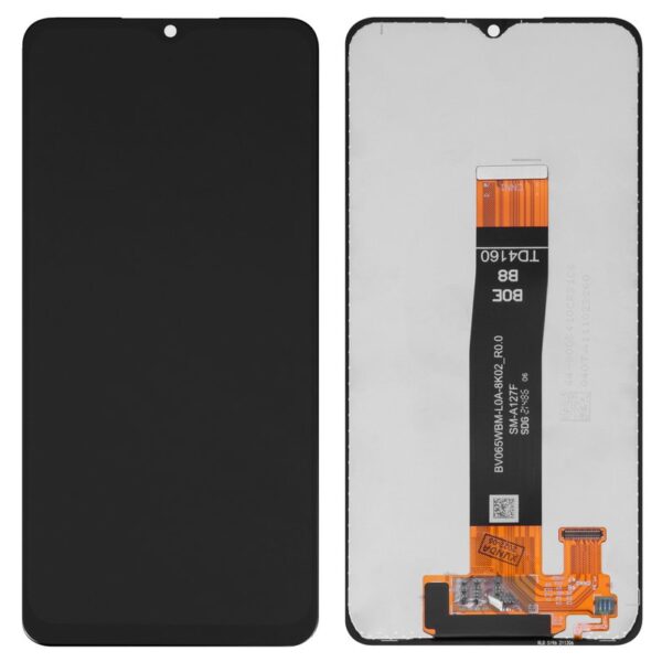Lcd compatible with samsung a127 galaxy a12 nacho black without frame original prc