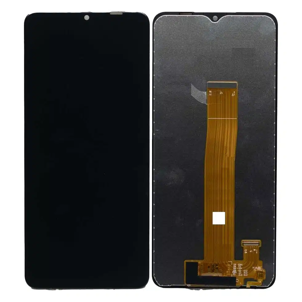 Lcd with touch screen for samsung galaxy m12 blue by maxbhi com