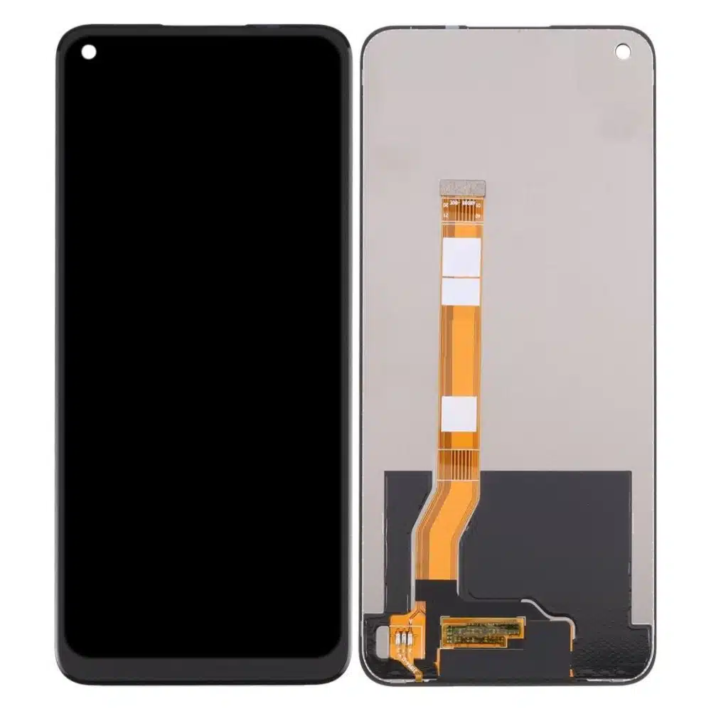 Lcd with touch screen for realme 9i blue by maxbhi com