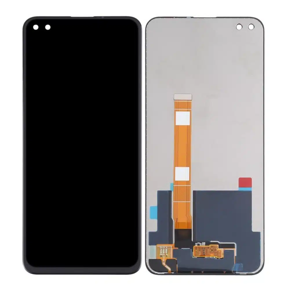 Lcd with touch screen for realme x3 superzoom black by maxbhi com